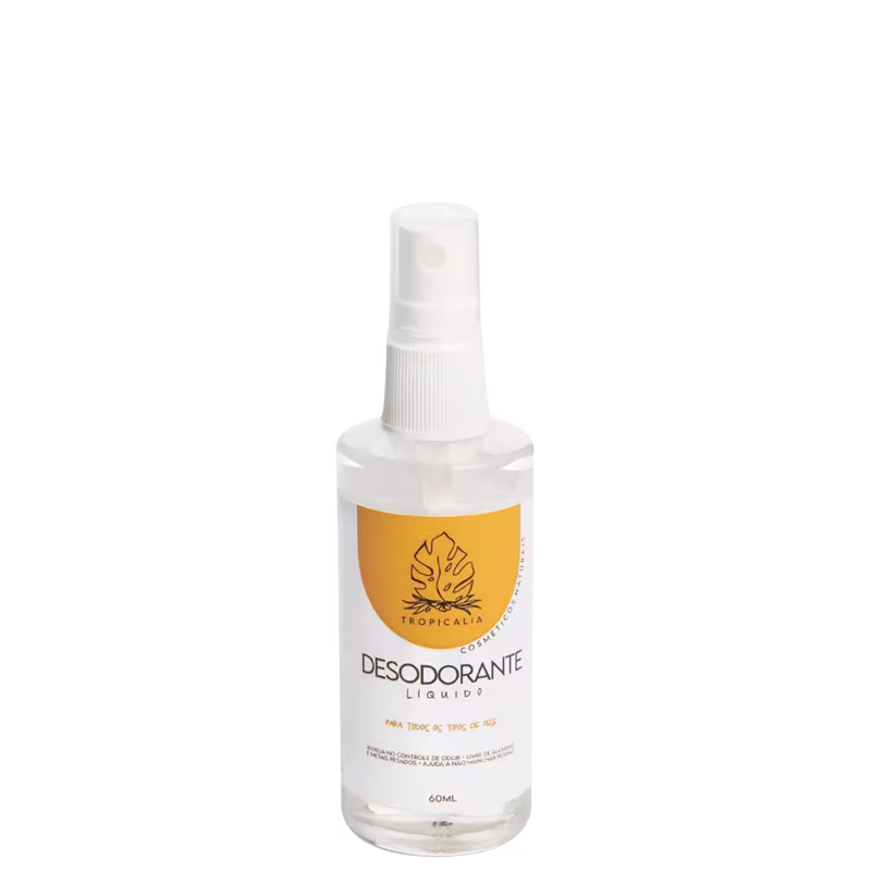 Tropicália Cosméticos Naturais Todos os Tipos de Pele - Desodorante Líquido 60ml