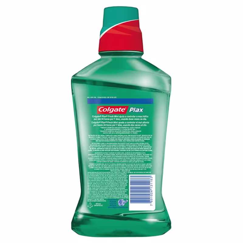 Kit Colgate Plax Fresh Mint Enxaguante Bucal (3 unidades)