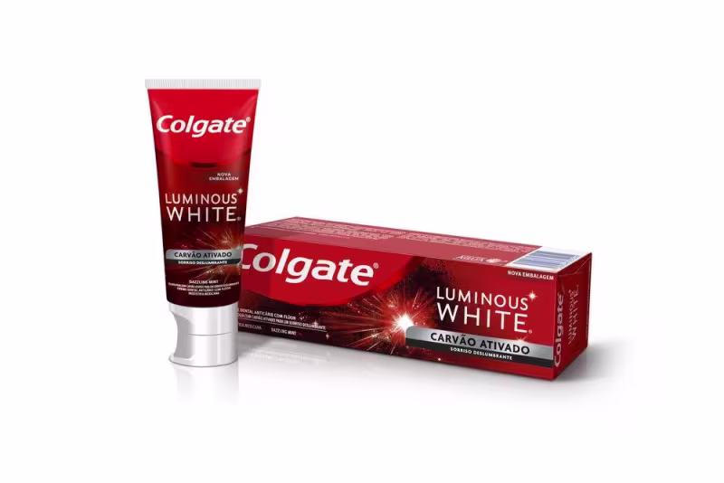 Kit Colgate Luminous White Carvão Ativado (3 Unidades)