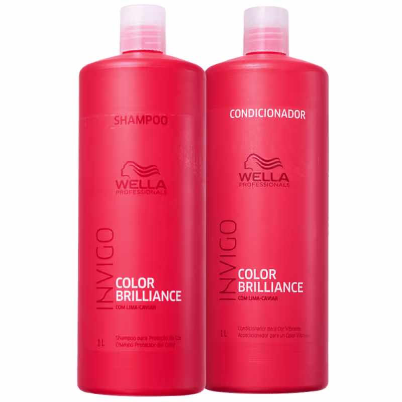 Kit Wella Professionals Invigo Color Brilliance +Oil Reflections Light Salon Trio (3 Produtos)