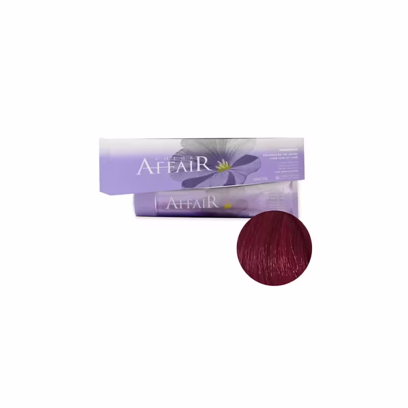 Color Affair 6.66 Louro Escuro Vermelho - Coloração Permanente 60g