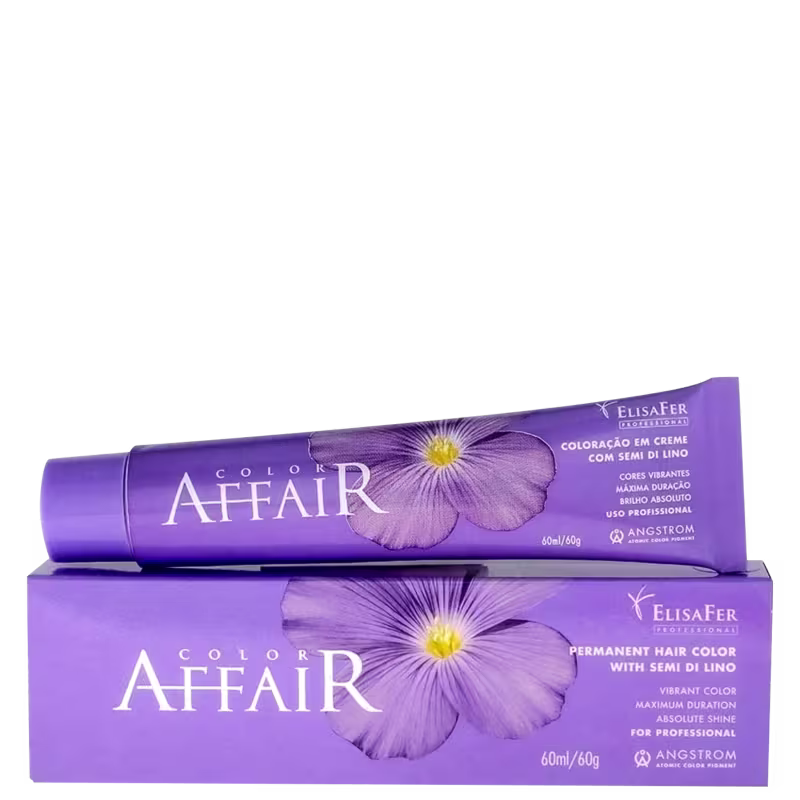 Color Affair 6.66 Louro Escuro Vermelho - Coloração Permanente 60g