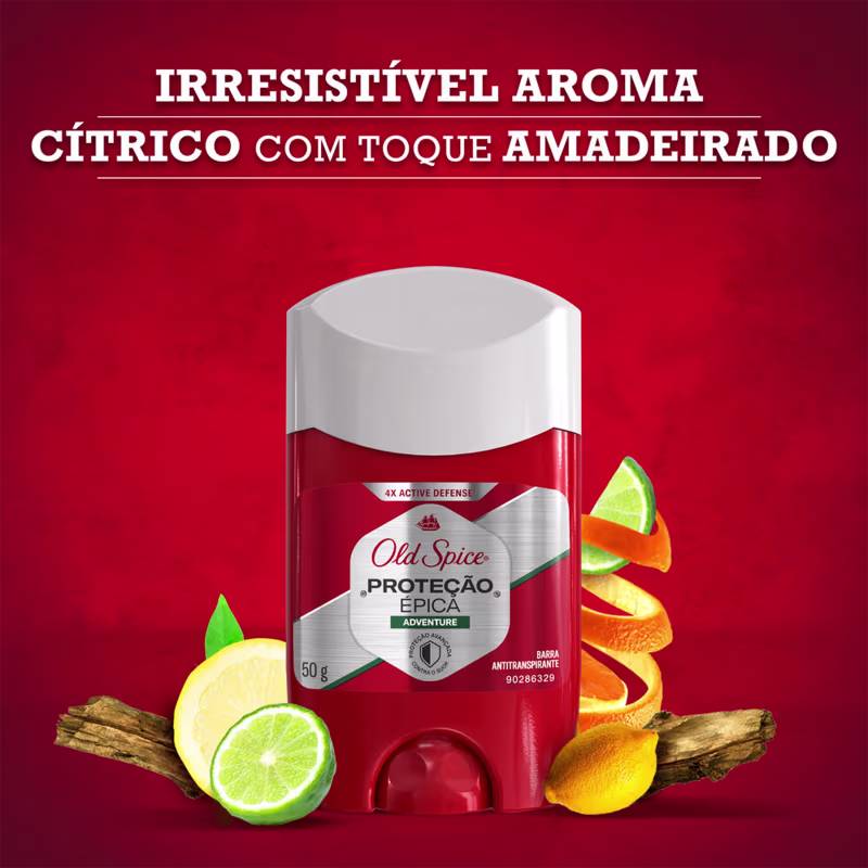 Antitranspirante em Barra Old Spice Adventure Proteção Épica 50g