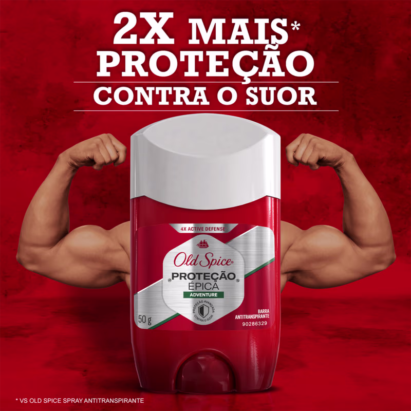 Antitranspirante em Barra Old Spice Adventure Proteção Épica 50g