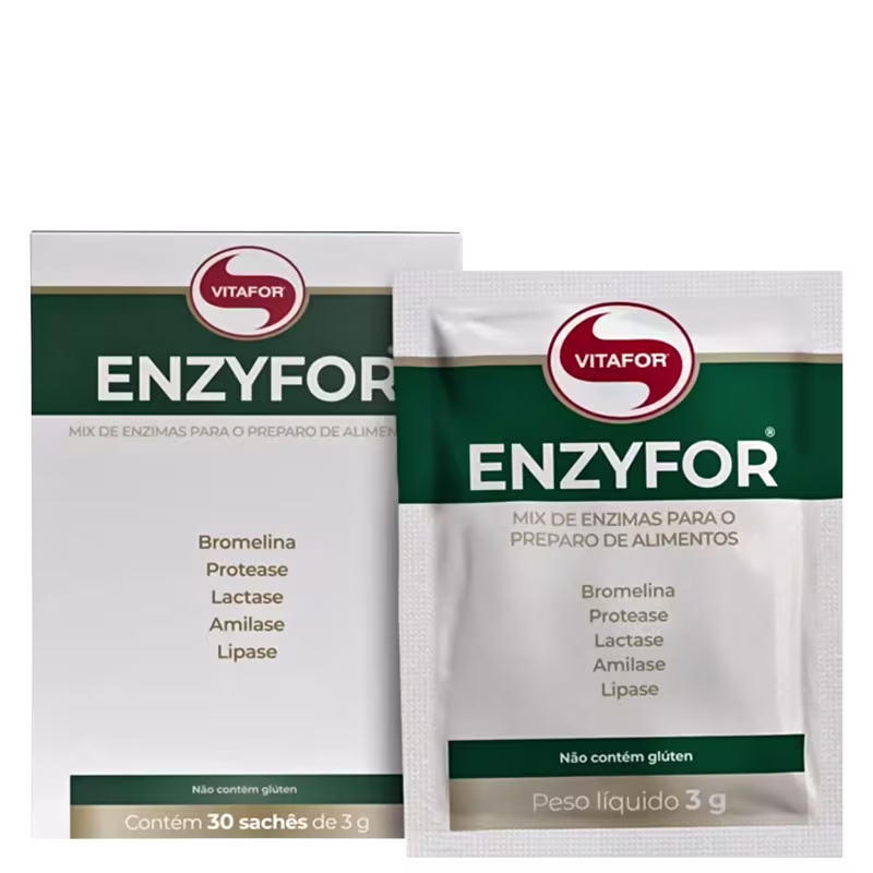 Suplemento Alimentar Vitafor Enzyfor, 30 sachês.