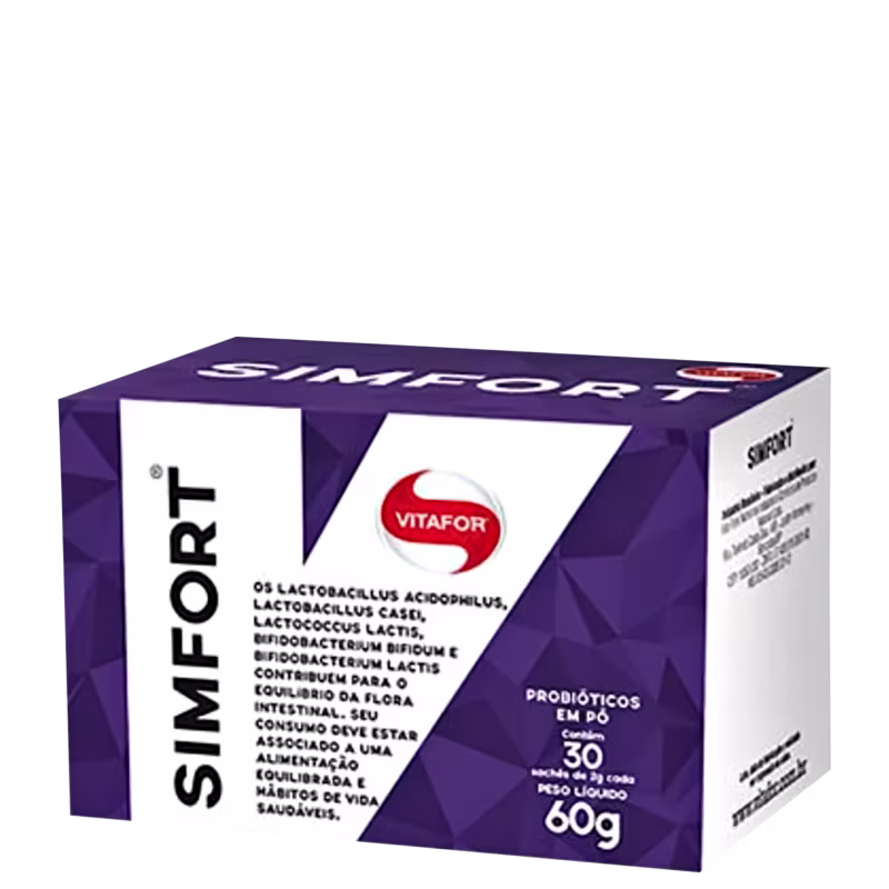 Vitafor Simfort Probiótico - Suplemento Alimentar em Pó, 30 sachês.