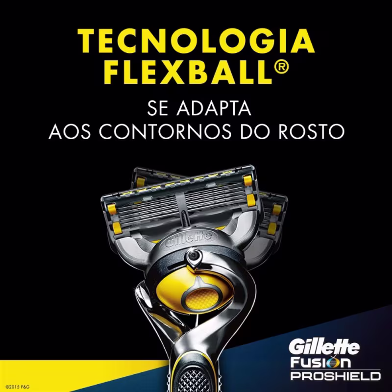 Kit Gillette Fusion Proshield Mach3 (5 Produtos)