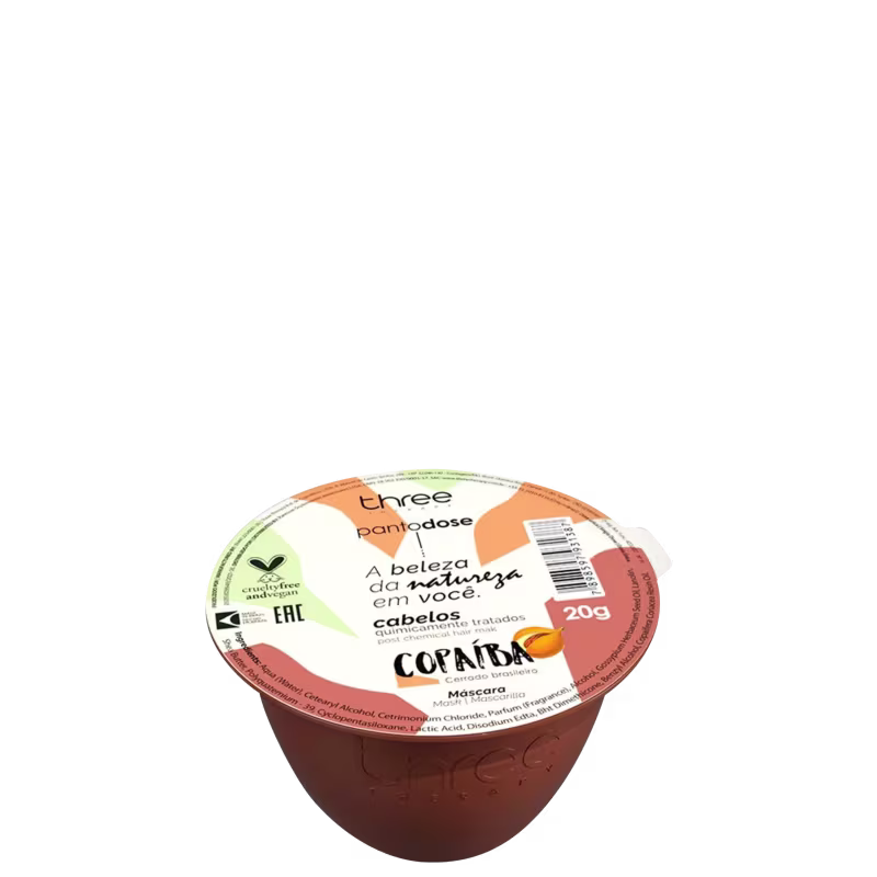 Three Therapy Pantodose Copaíba - Máscara Capilar 20g
