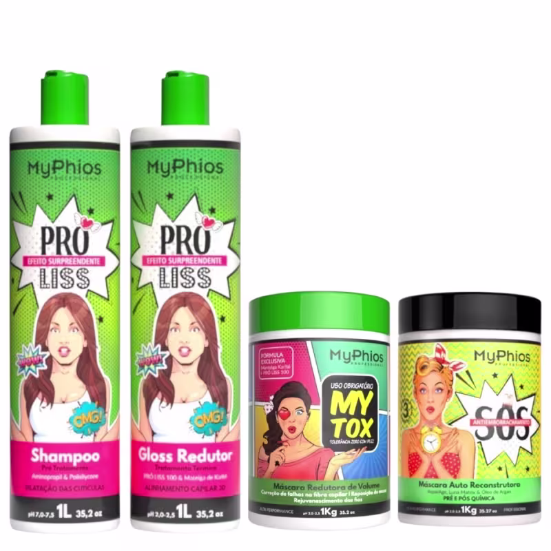 Kit MyPhios Professional Pro Liss 3D Salon (4 Produtos)