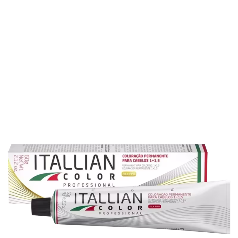 Itallian Color Professional 6.17 Louro Escuro Marrom Frio - Coloração Permanente 60g