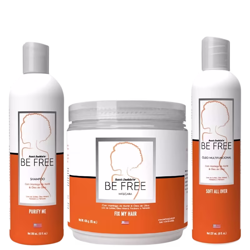Kit Aunt Jackie's Be Free Purify My Hair All Over Trio (3 Produtos)