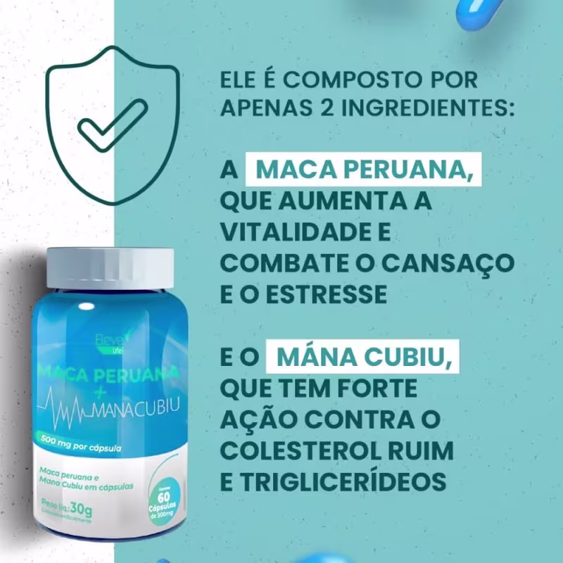 Eleve Life Maca Peruana - Suplemento Alimentar (60 Cápsulas)