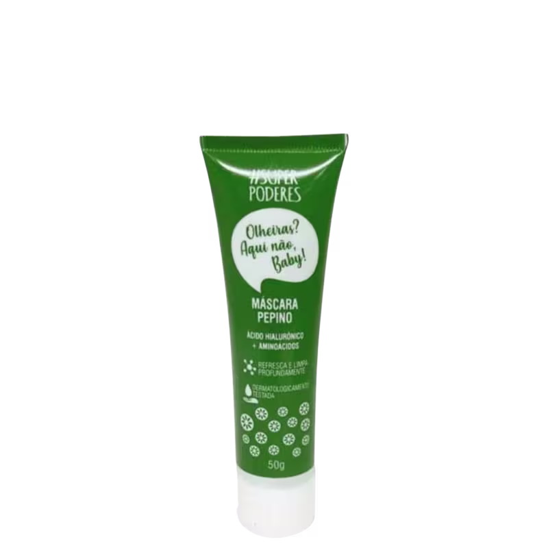 Super Poderes Olheiras? Aqui não Baby! Pepino - Máscara Facial 50g