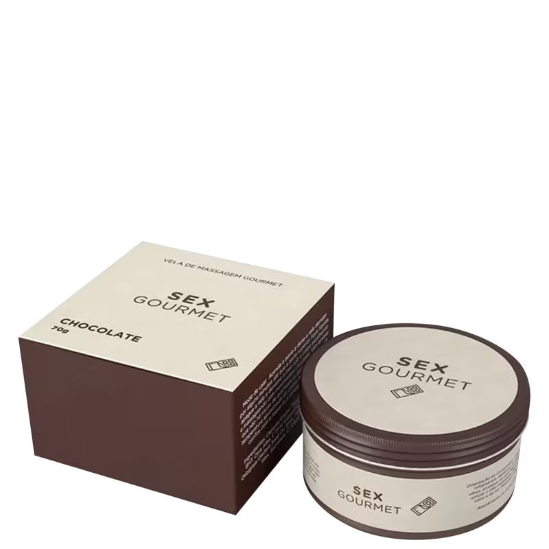 A Sós Sex Gourmet Chocolate - Vela Hidratante Beijável 70g