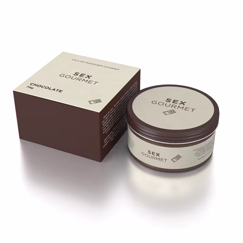 A Sós Sex Gourmet Chocolate - Vela Hidratante Beijável 70g