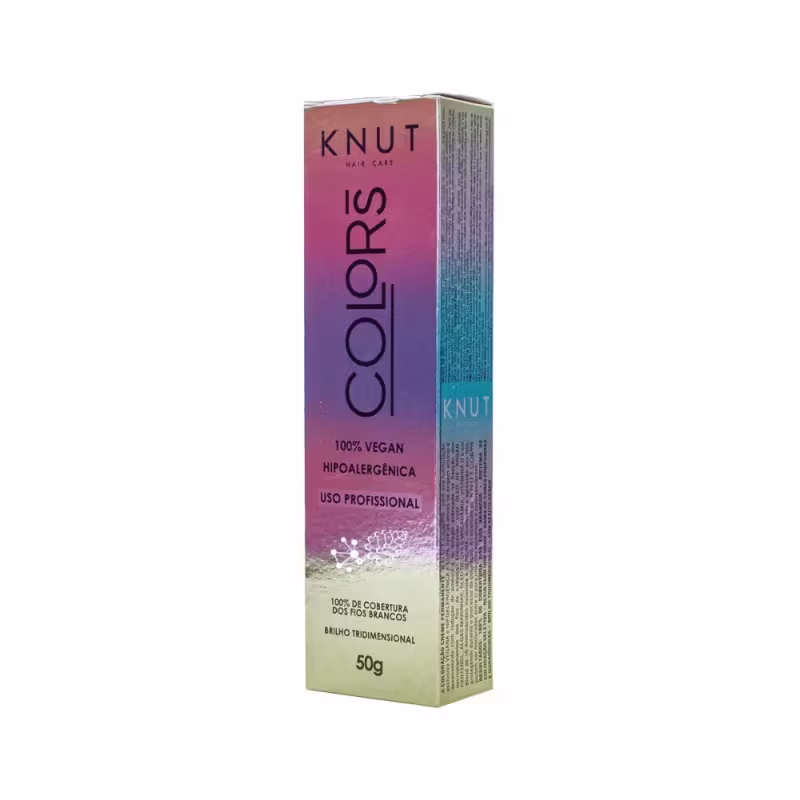 Knut Hair Care Colors 6.66 Louro Escuro Vermelho Intenso - Coloração Permanente 50g