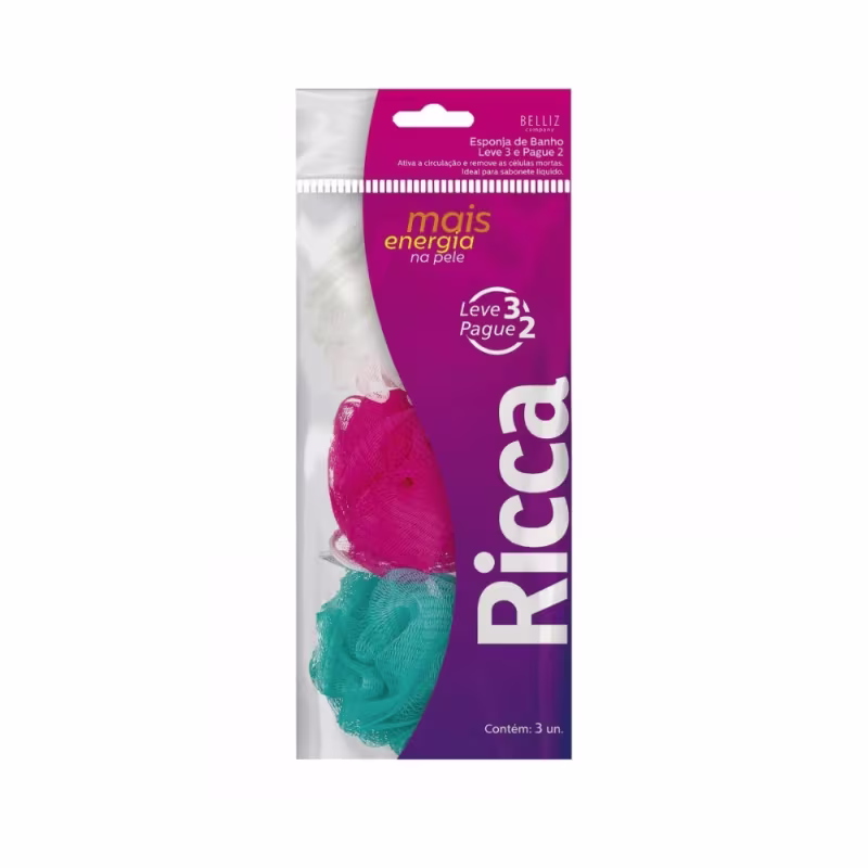 Esponjas de Banho da marca Ricca.