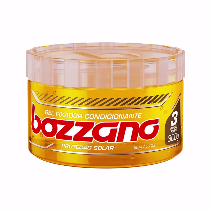 Bozzano 3 Fixação Forte com Proteção Solar - Gel Fixador 300g