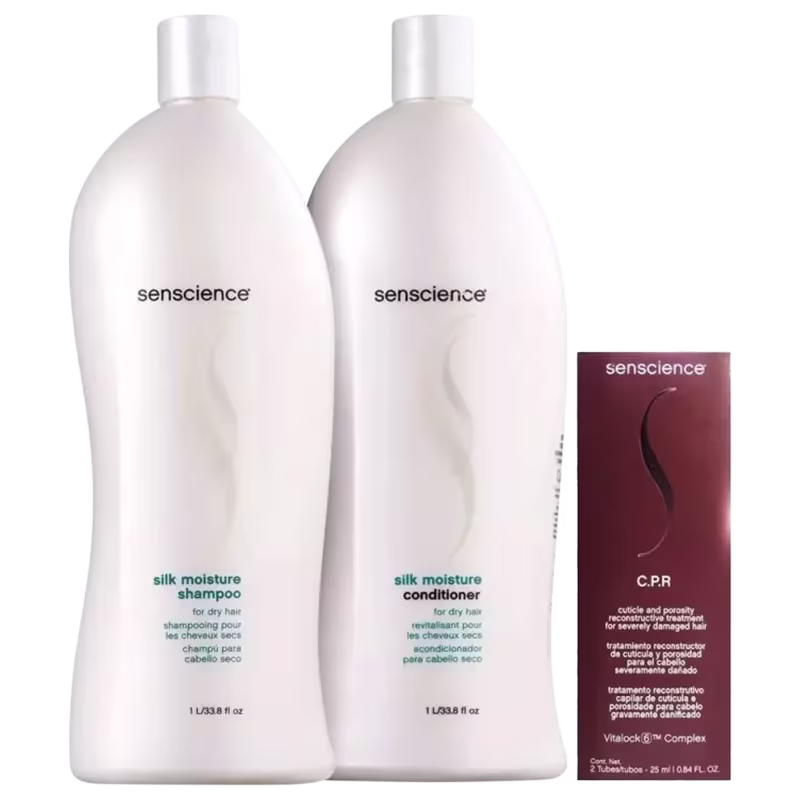 Kit Senscience Silk Moisture Salon + C.P.R. Mini (4 Produtos)