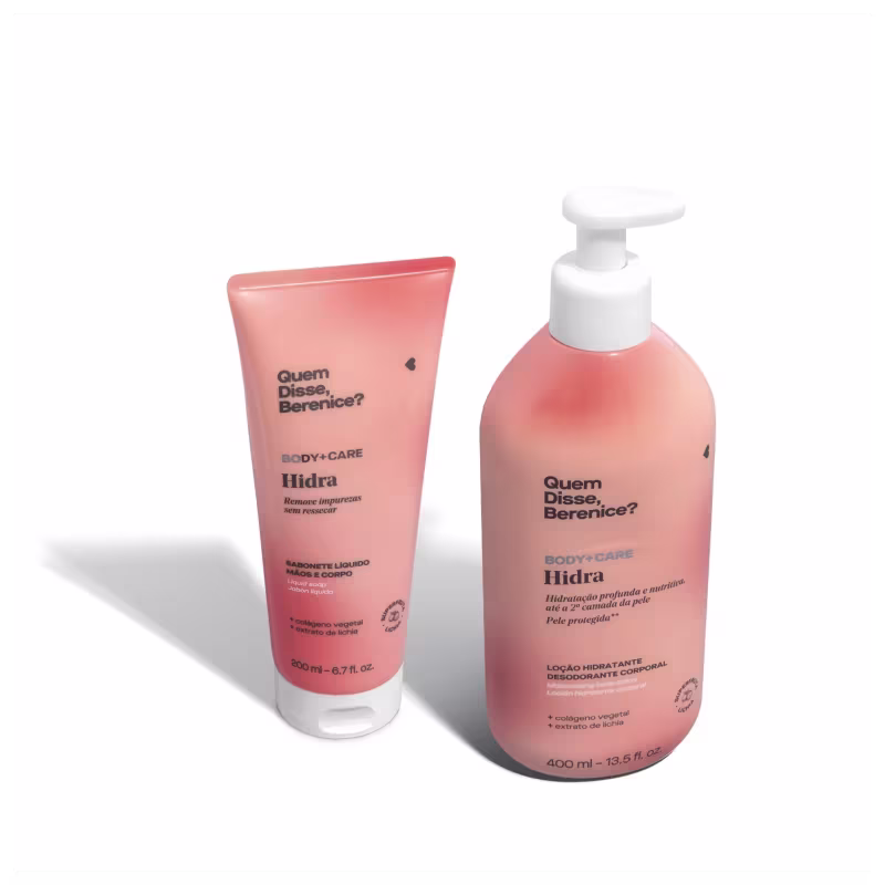 Combo Hidra Lichia: Loção Hidratante Desodorante Corporal 400ml + Sabonete Líquido Mãos e Corpo 200ml