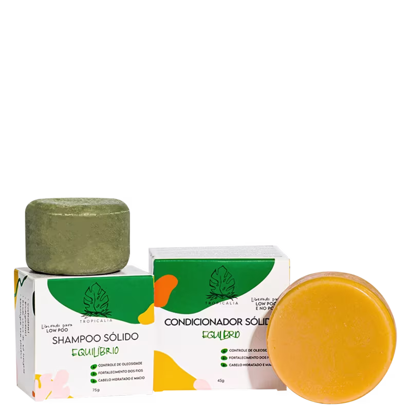 Kit Tropicália Cosméticos Naturais Equilíbrio Essential Duo Sólidos (2 Produtos)