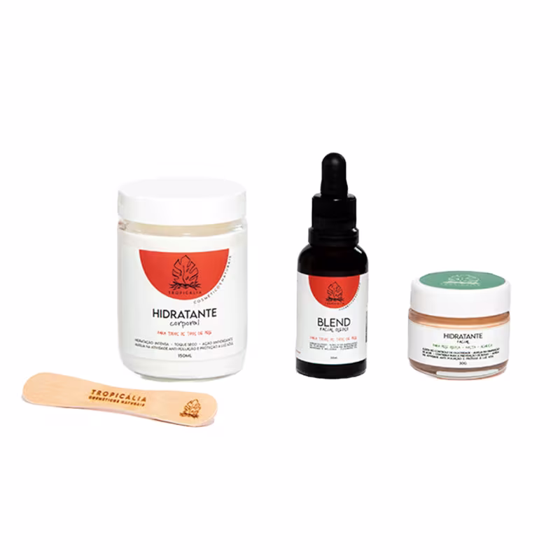 Kit Tropicália Cosméticos Naturais Hidratação Trio (3 Produtos)