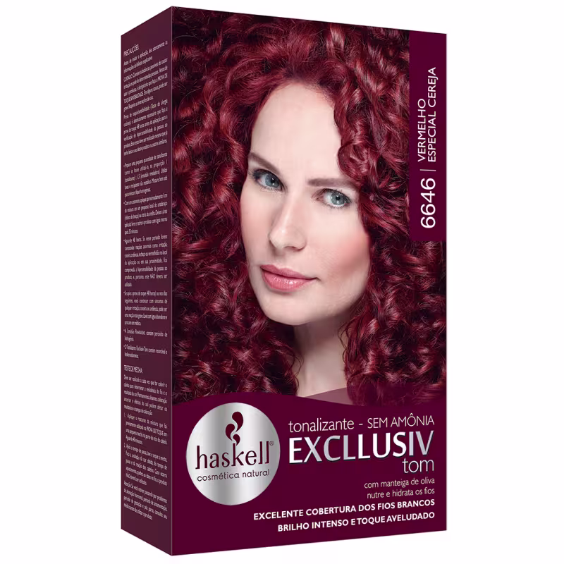 Tonalizante Haskell Excllusiv Tom 6646 Vermelho Especial Cereja