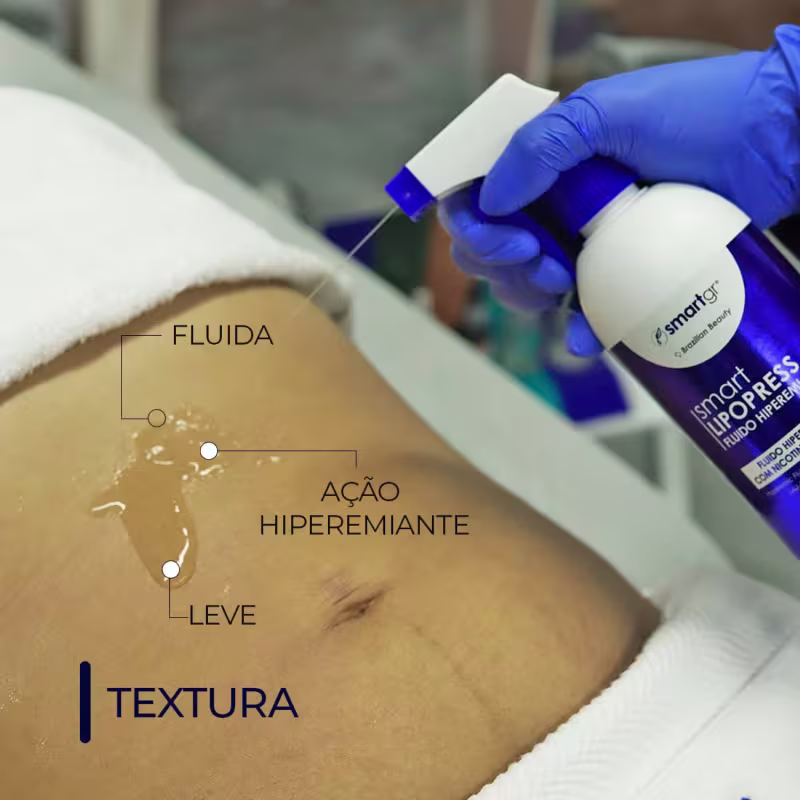Smart Gr Lipopress Hiperemiante - Fluido Termoativador para Procedimentos Corporais 500ml