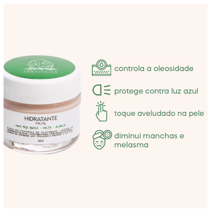 Kit Tropicália Cosméticos Naturais Tchau Oleosidade Trio (3 Produtos)