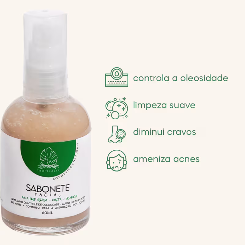 Kit Tropicália Cosméticos Naturais Hidratação Peles Oleosas Trio (3 Produtos)