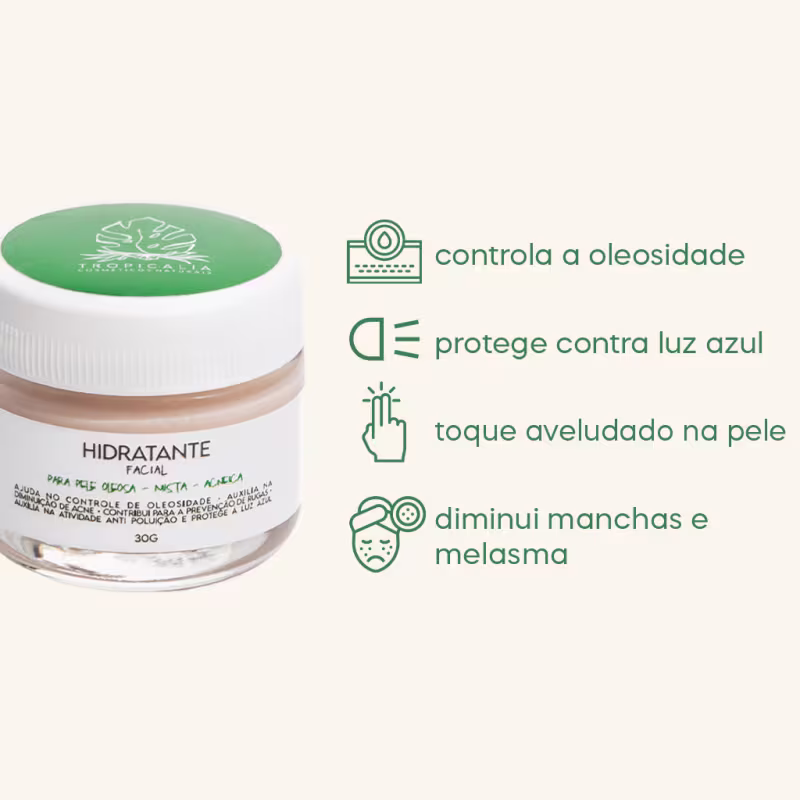 Kit Tropicália Cosméticos Naturais Hidratação Peles Oleosas Trio (3 Produtos)