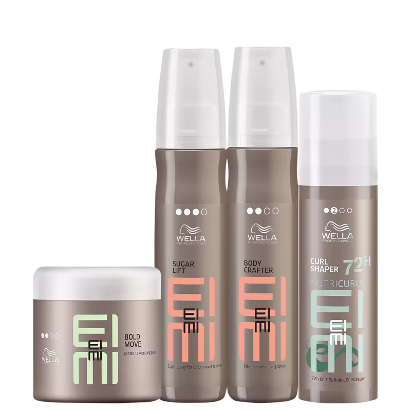 Kit Wella Professionals EIMI Textura Volume Curl Shaper Power (4 Produtos)