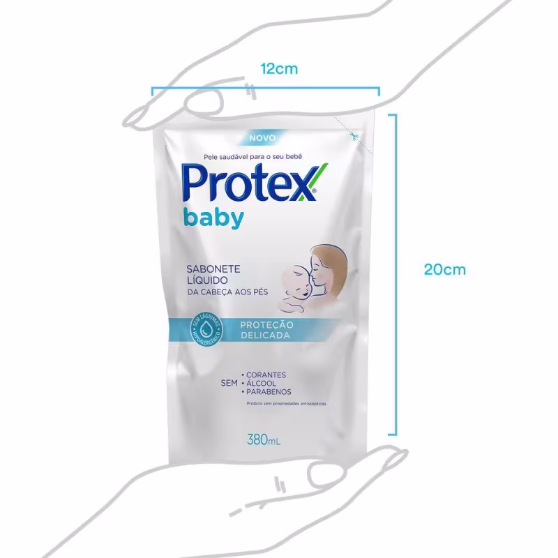 Kit 4 Sabonete Líquido Infantil Protex Baby 380ml