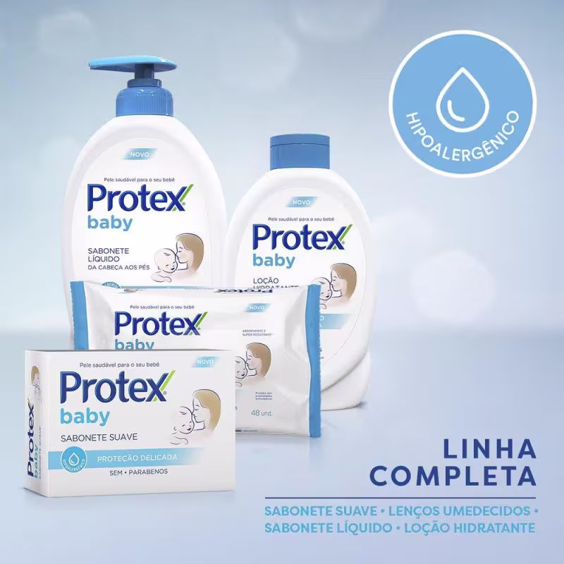 Kit 4 Sabonete Líquido Infantil Protex Baby 380ml