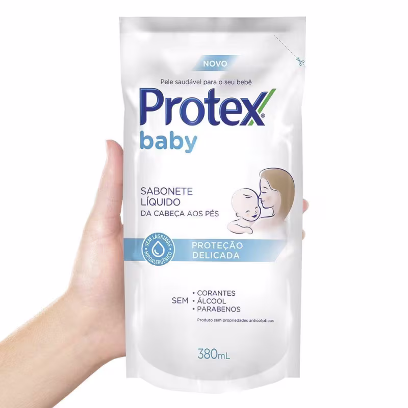Kit 4 Sabonete Líquido Infantil Protex Baby 380ml