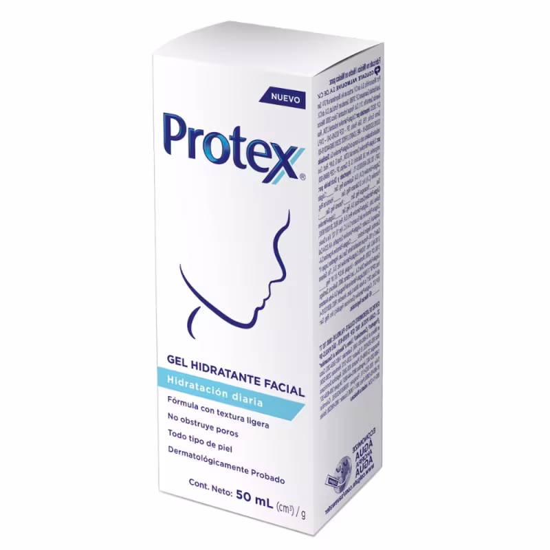 Kit Gel Hidratante Facial Protex Hidratação Diária 50ml com 3 unidades