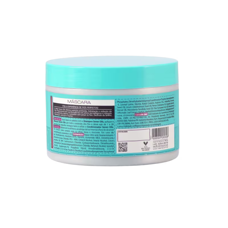 Vizeme Seven Oils - Máscara Capilar 250g