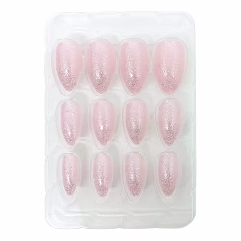 Sabrina Sato SS-2501 Rosa - Unhas Postiças Autocolantes (12 Unidades)