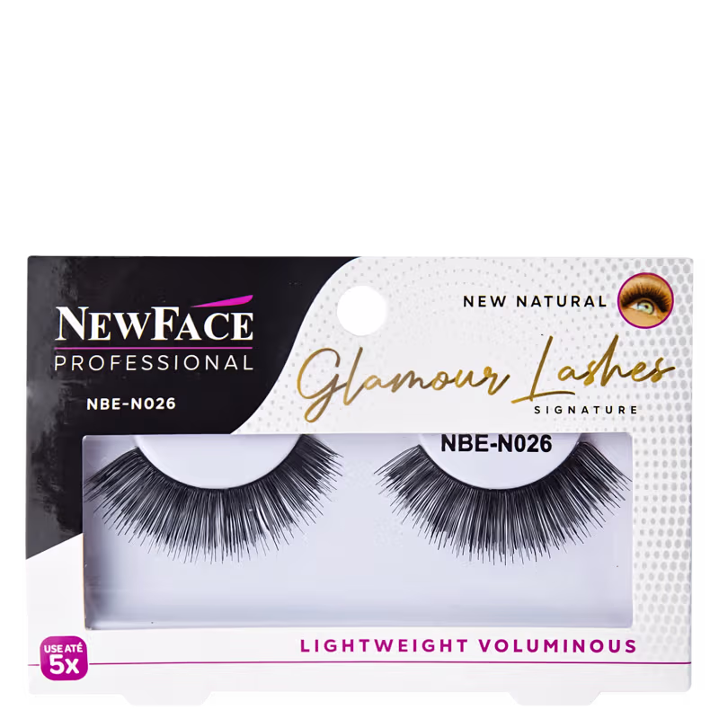 NewFace Brushes Glamour Lashes Signature NBE_N026 - Cílios Postiços