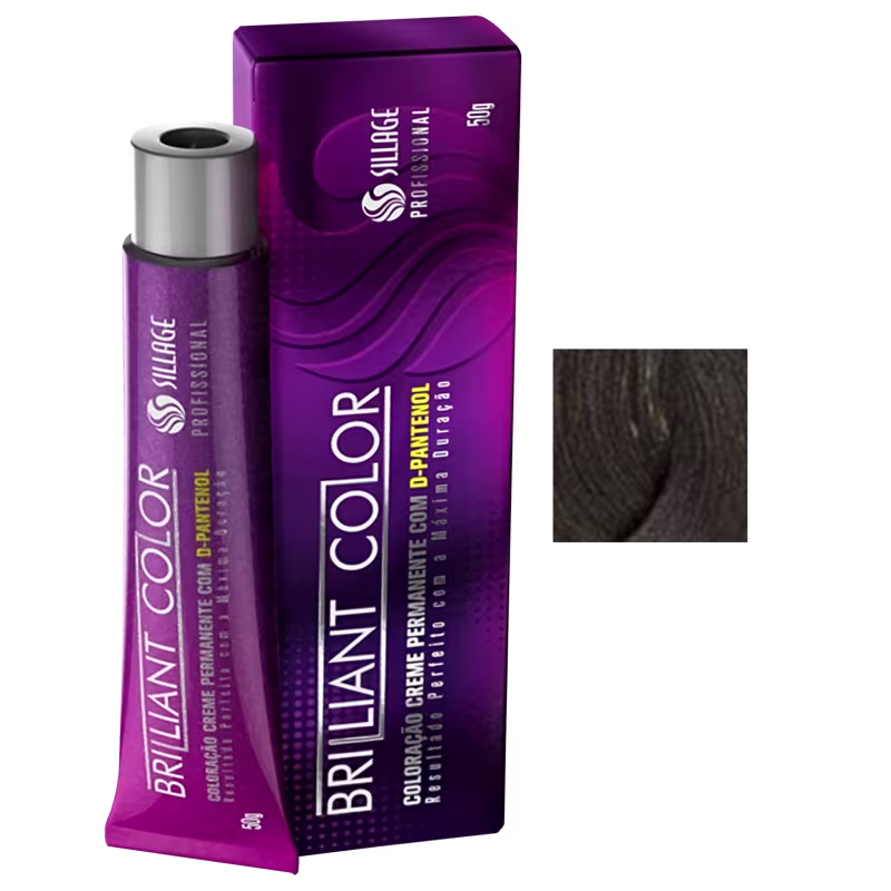 Sillage Brilliant Color 4/0 Castanho Médio - Coloração 50g