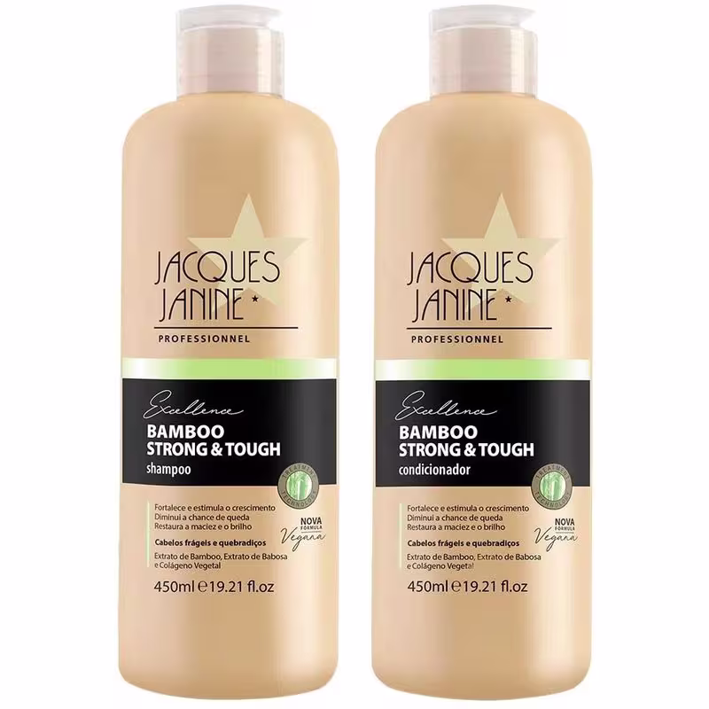 Kit Jacques Janine Professionnel Excellence Bamboo Strong & Tough Dupla (2 Produtos)