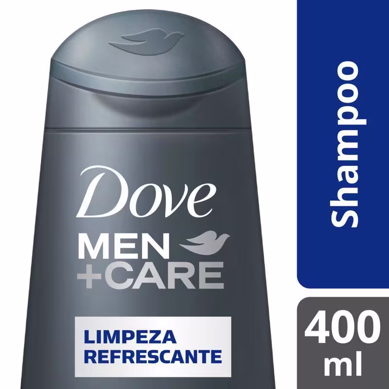 Kit 2 Shampoos Dove Men+Care Limpeza Refrescante 400ml