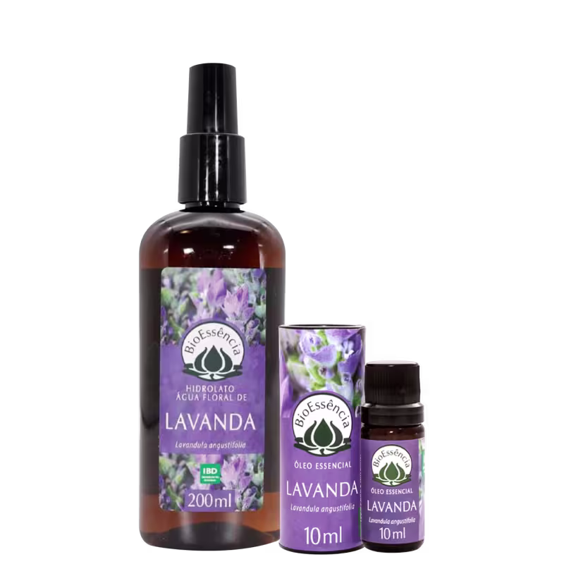 Kit Hidrolato + Óleo Essencial de Lavanda BioEssência
