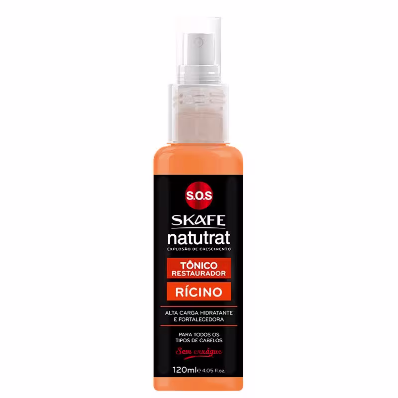 Skafe Natutrat S.O.S. Restaurador de Fios Rícino - Tônico Capilar 120ml