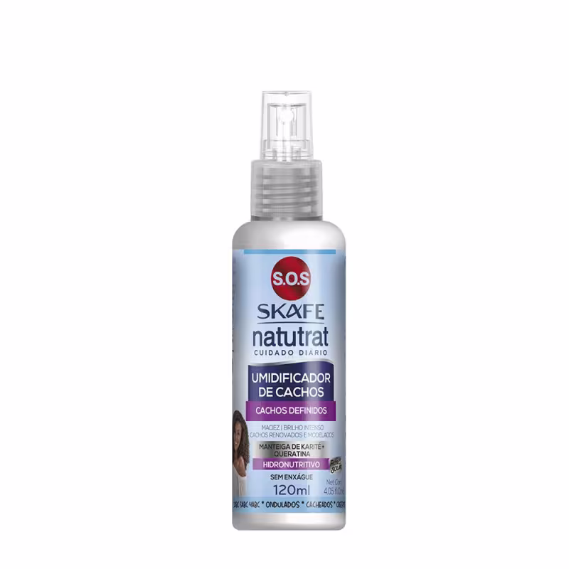 Skafe Natutrat Cuidado Diário Cachos Definidos - Umidificador de Cachos 120ml