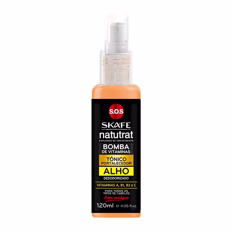 Skafe Natutrat S.O.S. Bomba de Vitaminas Alho - Tônico Fortalecedor Capilar 120ml