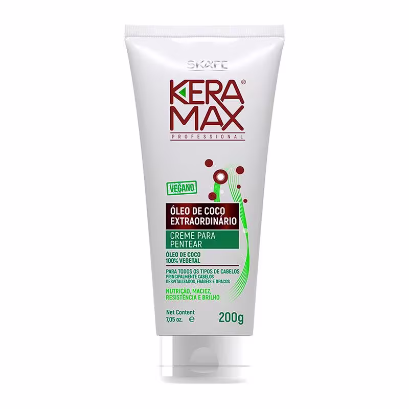 Skafe Keramax Óleo de Coco Extraordinário - Creme para Pentear 200g