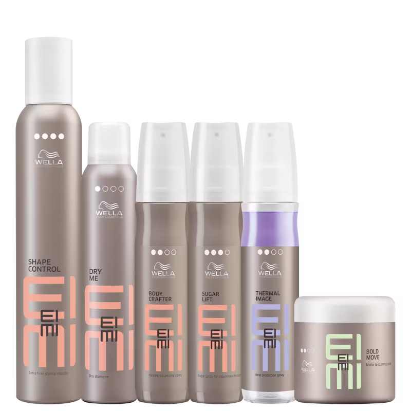 Kit Wella Professionals EIMI Spray Textura Volume Pasta Control Thermal (6 produtos)