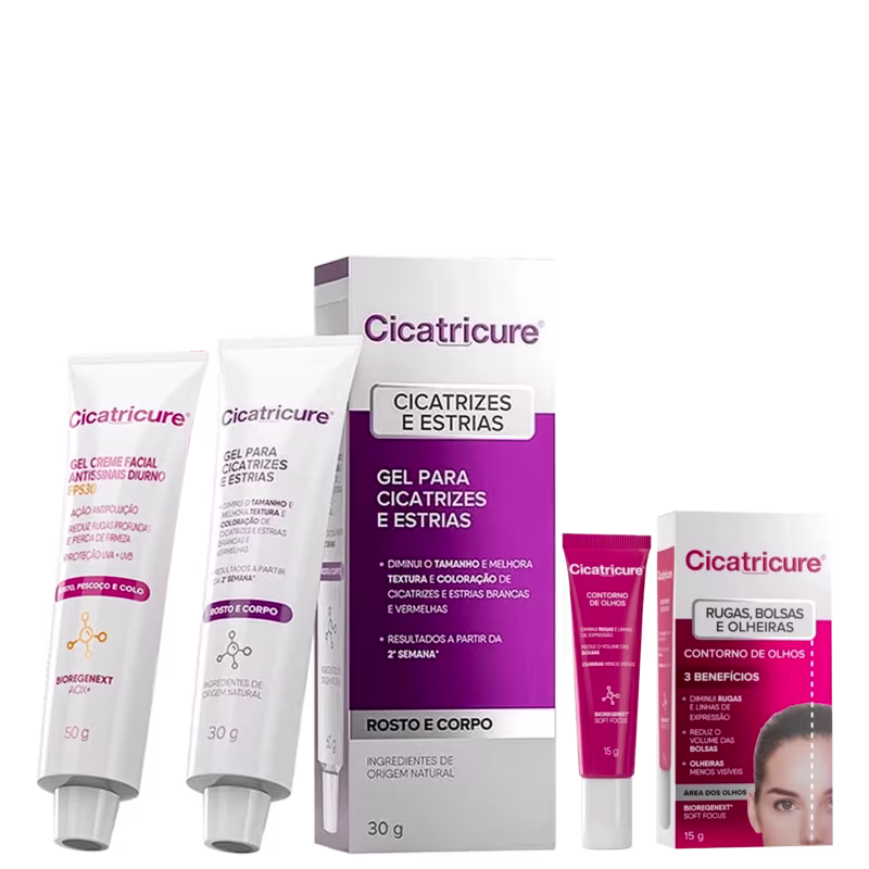 Kit Cicatricure Antissinais e Antiestrias (3 Produtos)