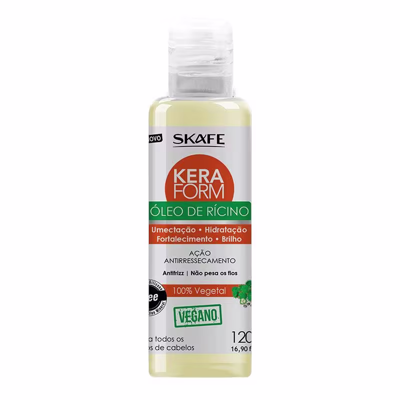 Skafe Keraform Óleo de Rícino Antirressecamento - Óleo Capilar 120ml